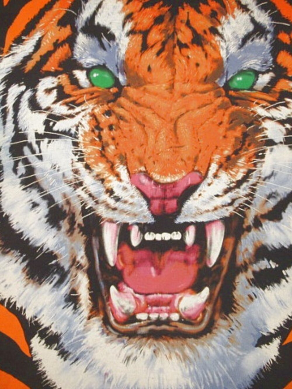 Vtg 1995 Liquid Blue Tiger T-Shirt XL John Connell Art AOP Single Stitch USA 90s - Picture 2 of 12